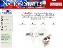 Tablet Screenshot of conservative.nationstates.net