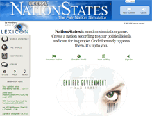 Tablet Screenshot of liberal.nationstates.net